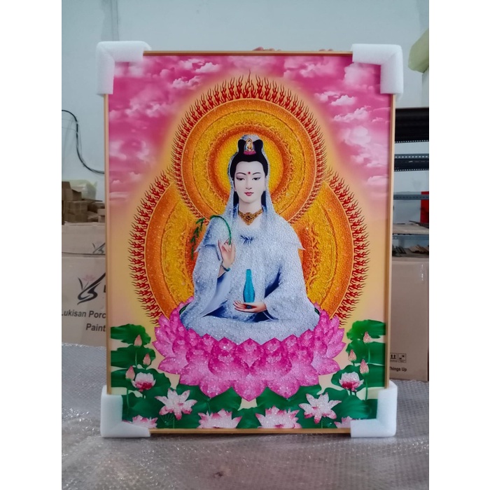 lukisan dewi kwan im uk 60*80cm