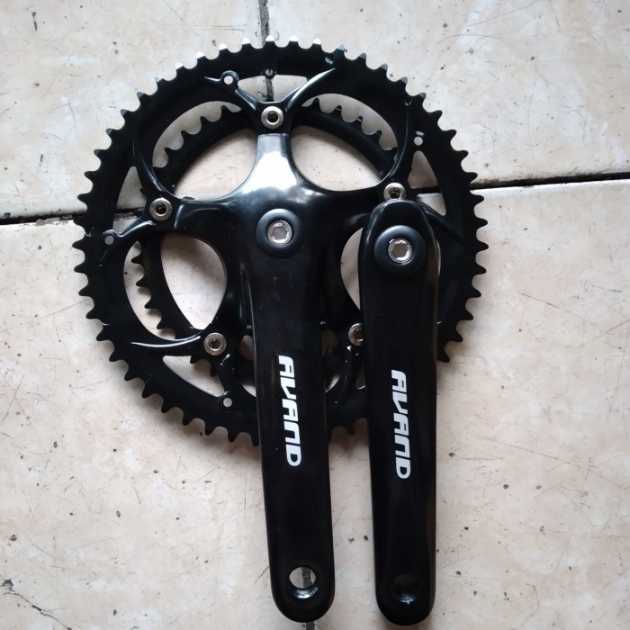 crankset crank set double balap roadbike alloy 53/39T avand BCD 130mm
