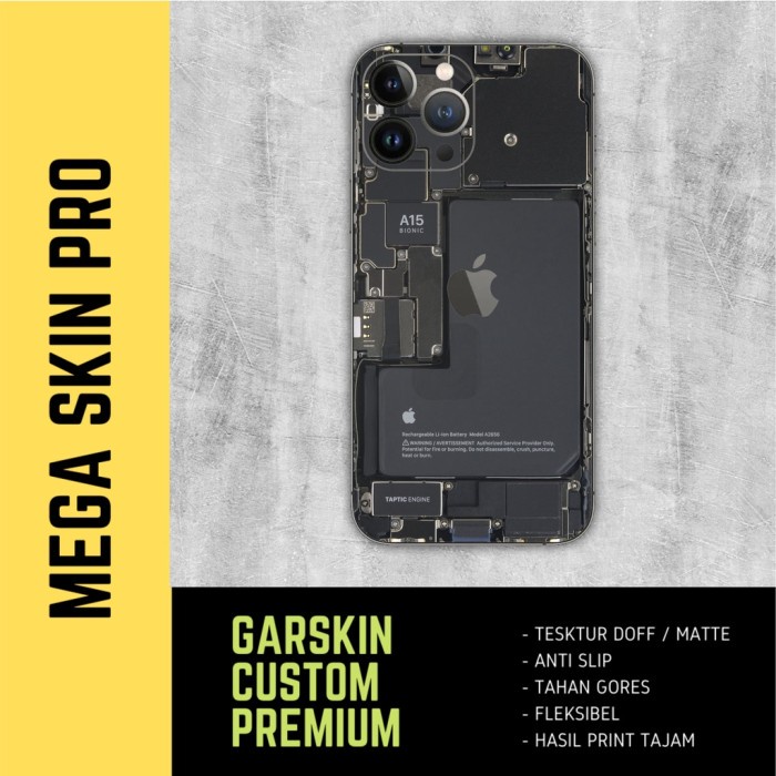 Skin Iphone 13 Pro Max Fullbody - isi 2 buah - Teardown mesin