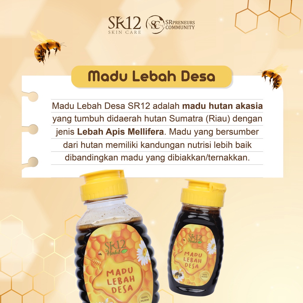 

Madu Lebah Desa SR12 | Madu Hutan Akasia | Madu Asli | Meningkatkan Imunitas & Daya Tahan Tubuh | Madu SR12 Herbal Best Seller