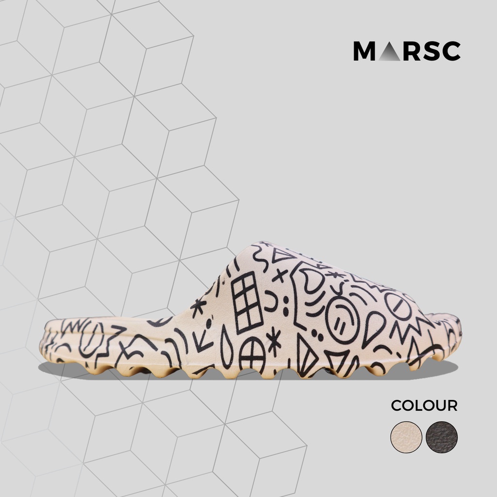 MARSC Sandal Selop Eva Yeezy Kanye West Unisex Sol Tebal Karet Premiun Anti Slip Original Impor Dood