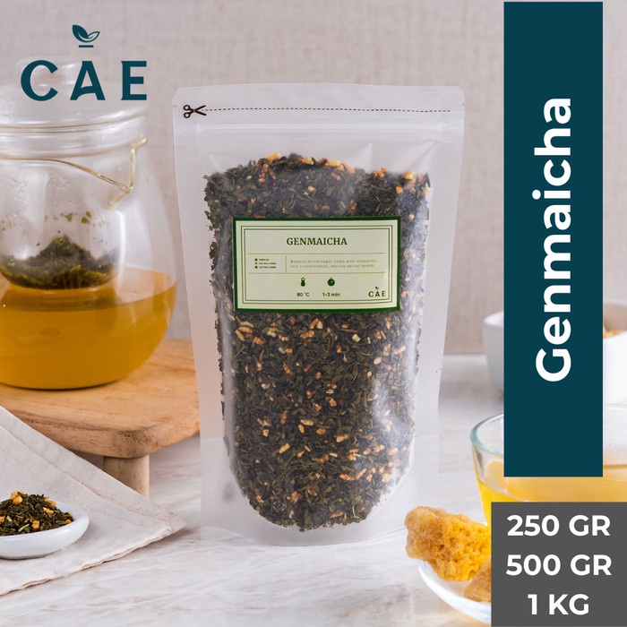 

Genmaicha Japanese Tea Green Teh Hijau Premium Organik 250 Gr - 1 KG