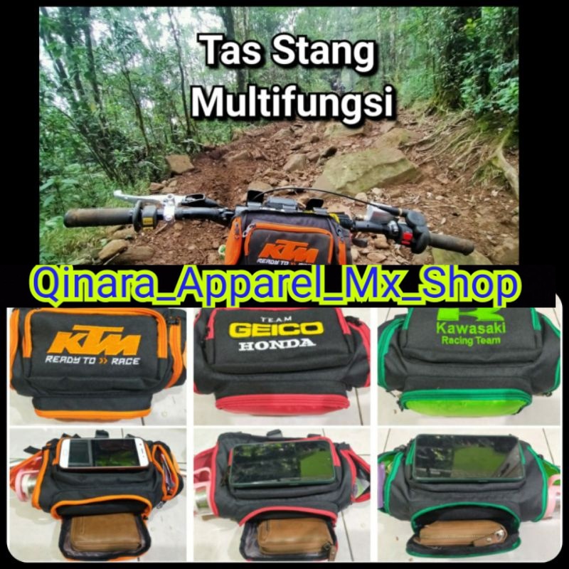 TAS MULTIFUNGSI TAS STANG MOTOR TRAIL ATAU SPORT UNIVERSAL MOTOCROSS ADVENTURE TRABAS SUPERMOTO