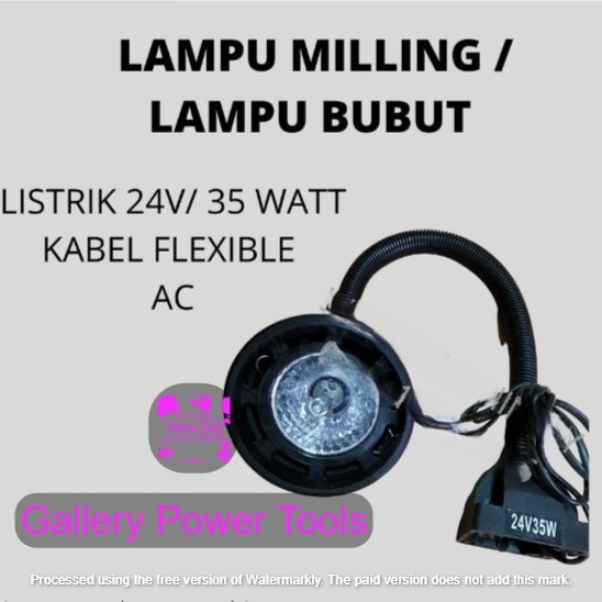 Lampu Mesin Lembur Untuk Mesin Cnc Bor Frais Milling Bubut Fleksible 24V 35Watt