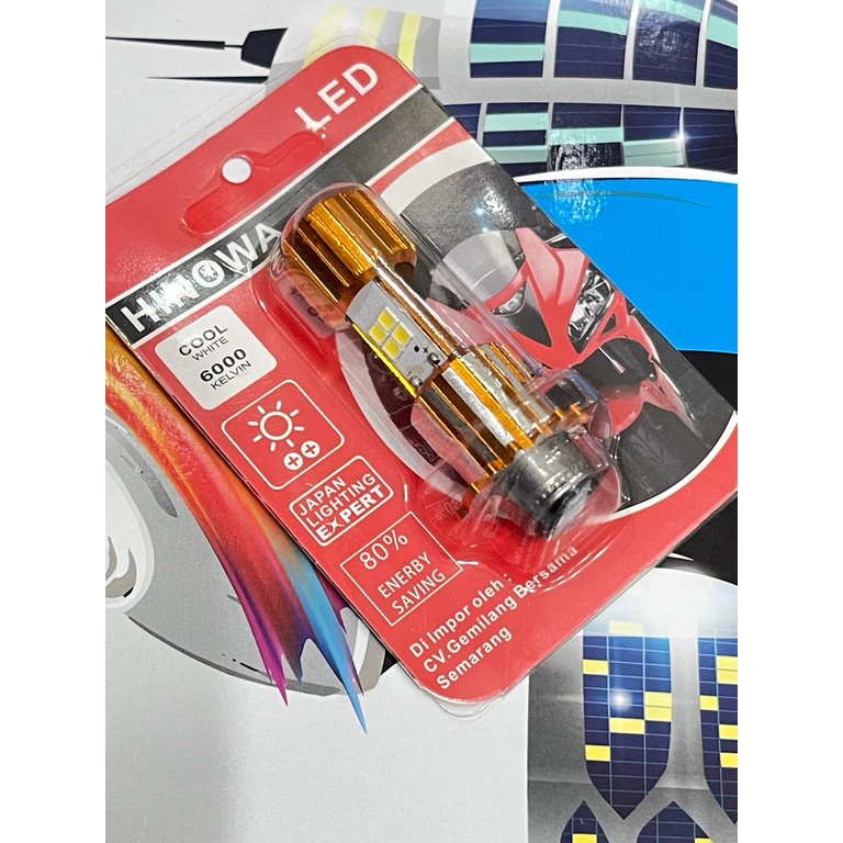 [1 PCS] HALOGEN LED H6 FLOWER BOHLAM DEPAN LED K1
