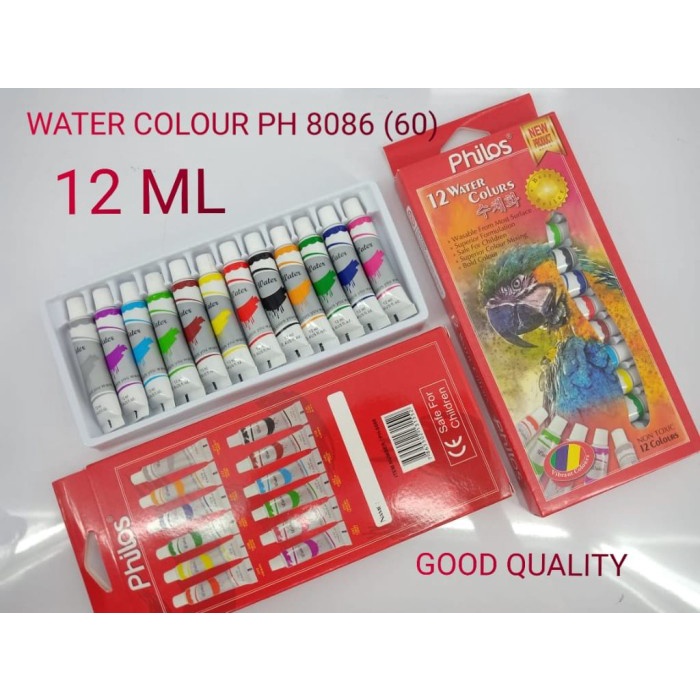 

Philos Water Colour Set 12 / Cat Air Philos 12 warna