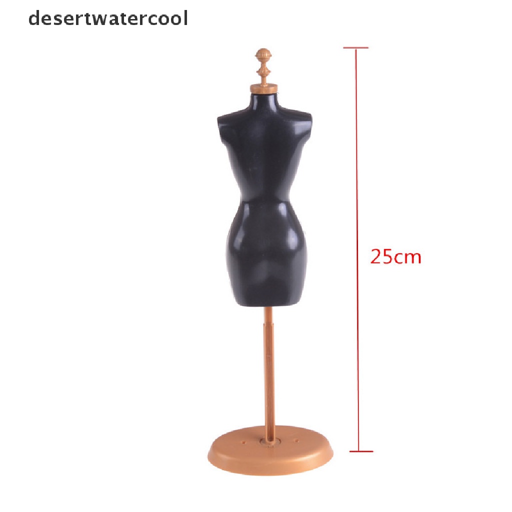 Deid Manekin Hitam Model Berdiri Untuk Boneka Baju Gaun Dress Display Holder 25cm Martijn