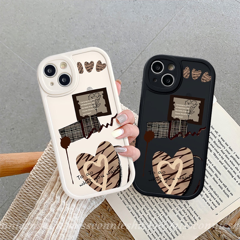 Casing Soft Tpu Pasangan Case Infinix Note8Panas9 11 10bermain10s 11s 10T Pintar5 6panas10 Lite Sederhana Bunga Cinta Hati Surat Shockproof Lembut Tpu Penutup Belakang