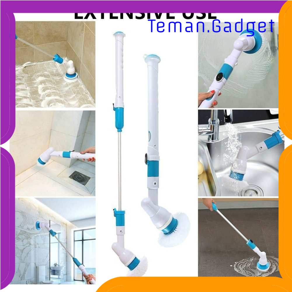 TG - ART TaffHOME Hurricane Spin Scrubber Tools Set Sikat Kamar Mandi Elektrik - WQ8111