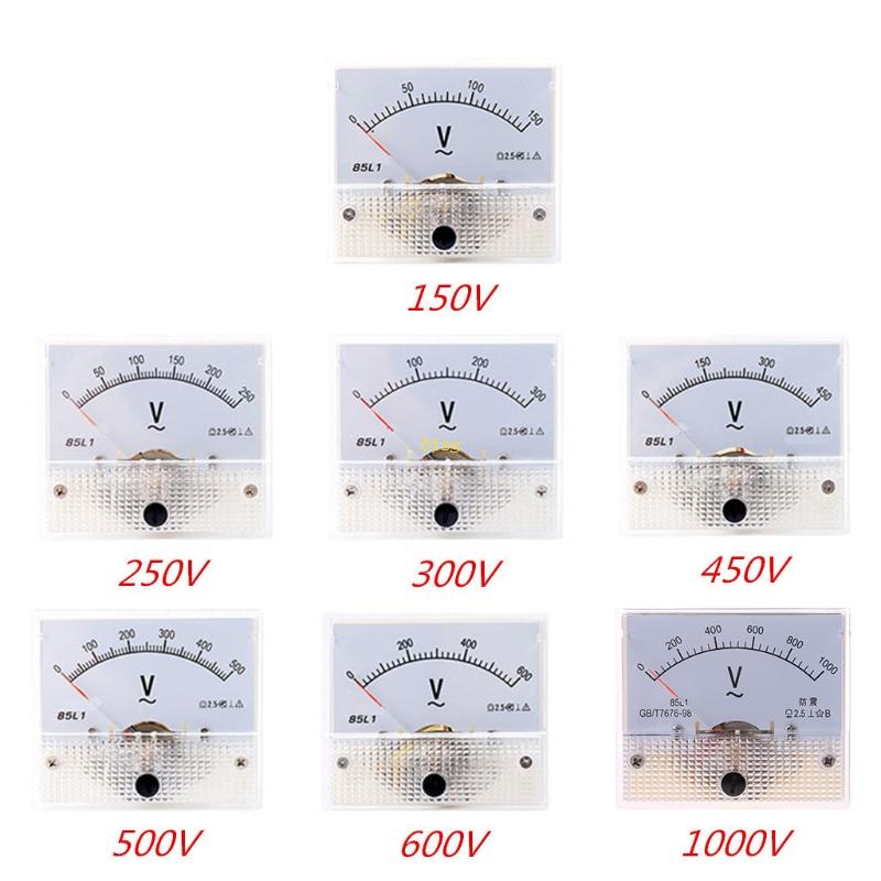 Btsg Portable Pointer Voltmeter 2.5 Akurasi Panel Voltage Volt Analog Gauge Meter