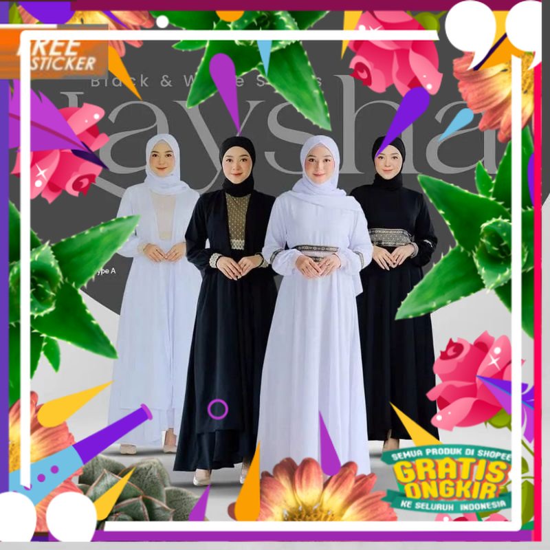 Gamis Polos Ceruty Babydoll Terbaru 2022 Mix Renda / Laysha Dress / Gamis Ceruty Jumbo Terbaru / Baj