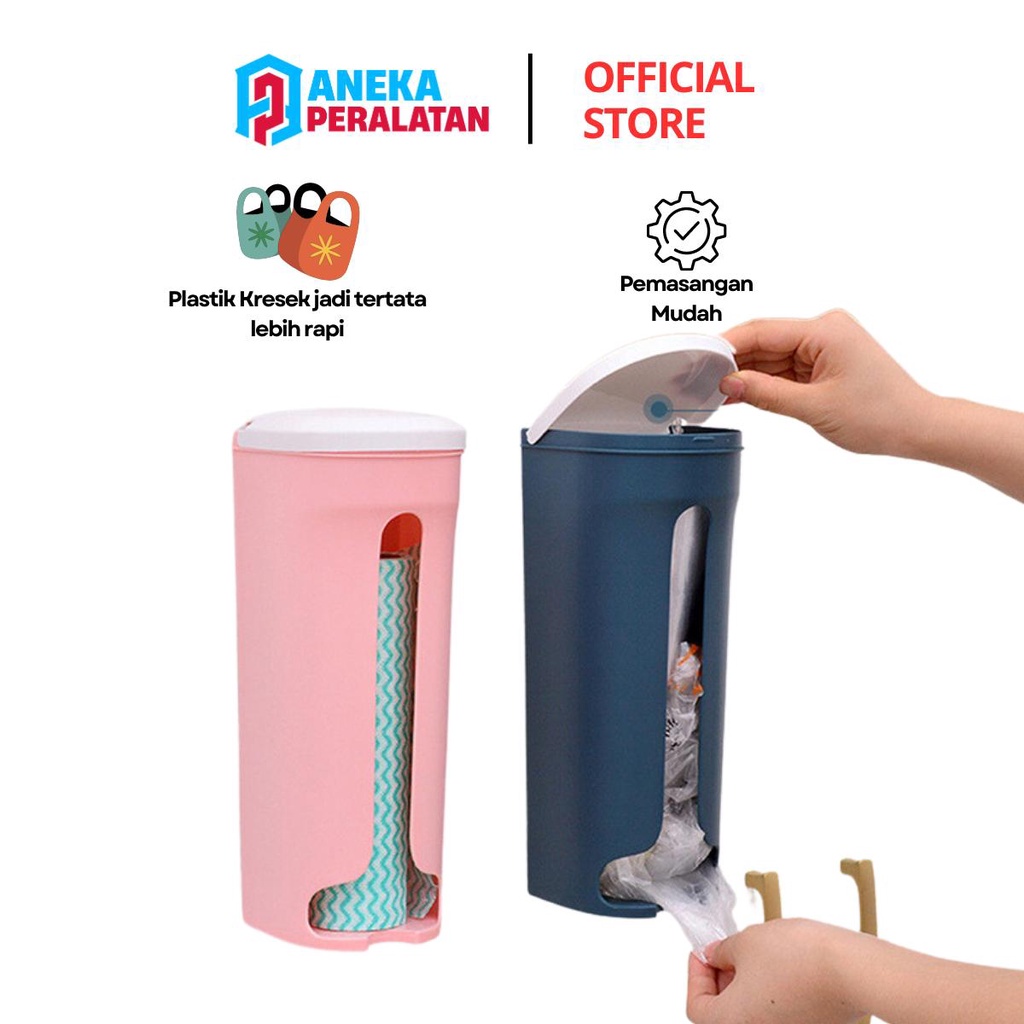 Tempat KANTONG PLASTIK SAMPAH TEMPEL DINDING HOOK / TEMPAT PENYIMPANAN KANTONG PLASTIK DAPUR