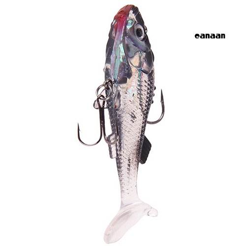 Cnn-7.6 Cm Soft Lures PVC Awet Bass Trout Shad Engkol Cacing Pancing Umpan Tajam