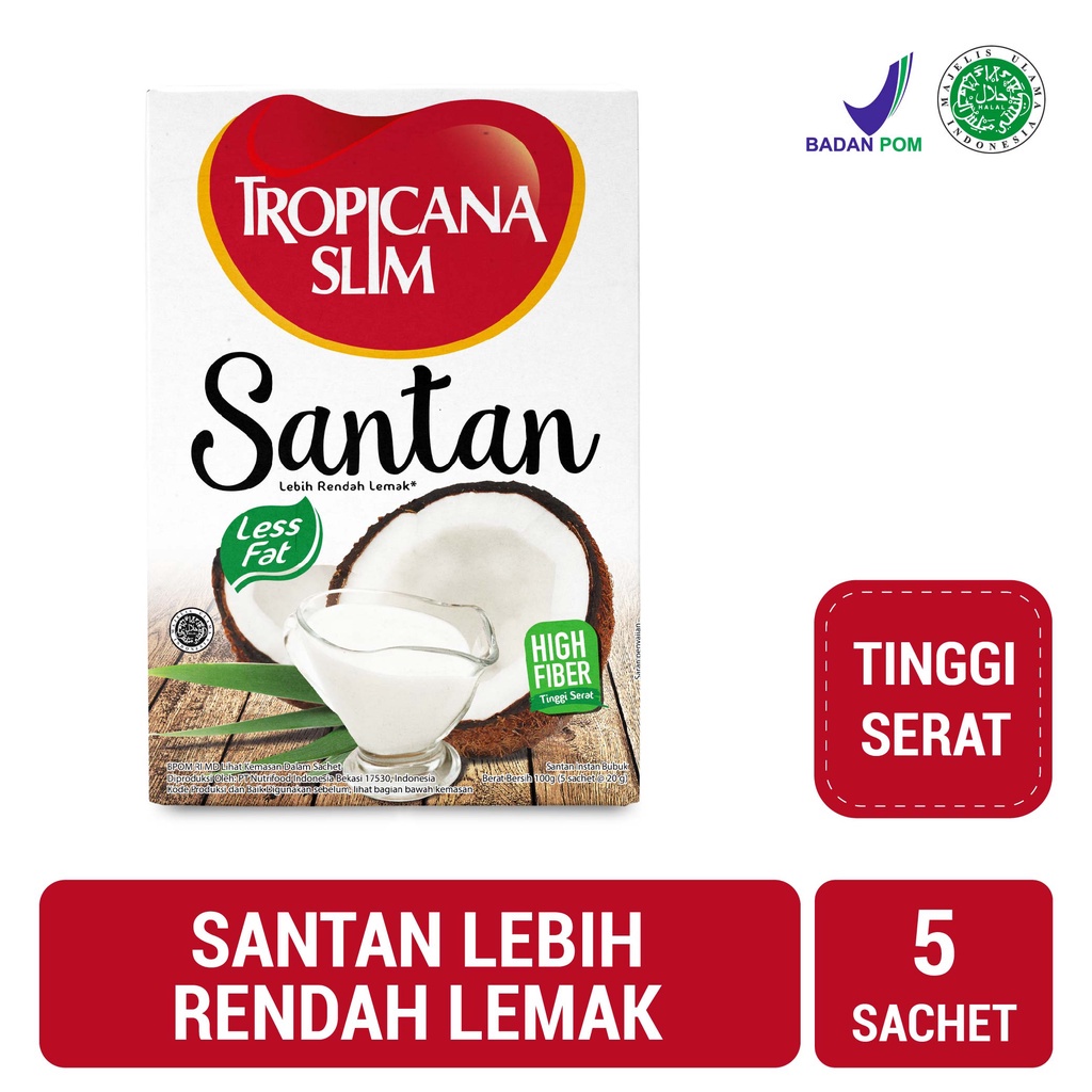 

Tropicana Slim Santan 5 sachet