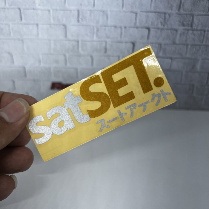 Sticker stiker Satset Kanji 10cm