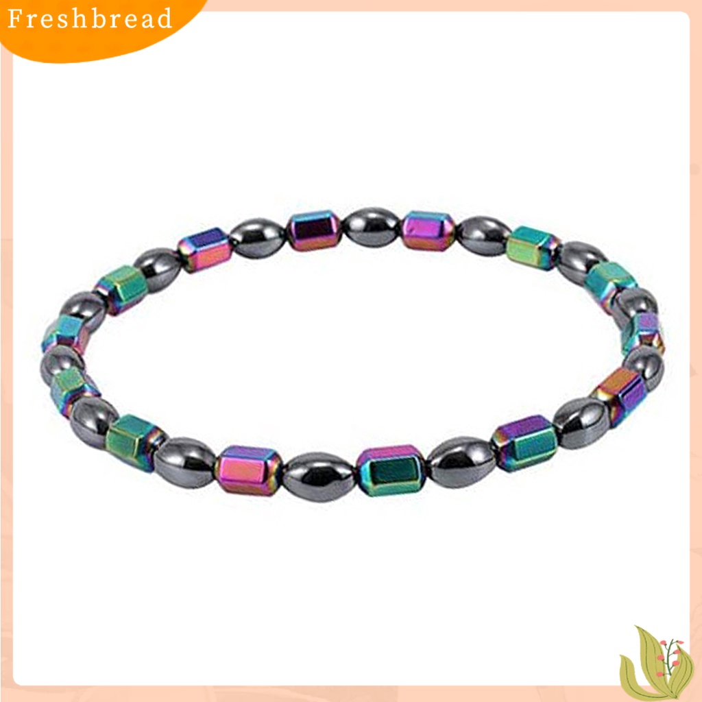 &lt; Freshbread &gt; ic Gelang Halus Pereda Nyeri Fashion Perhiasan Manik-Manik Warna-Warni Bangle Terapi Wanita Untuk Kantor