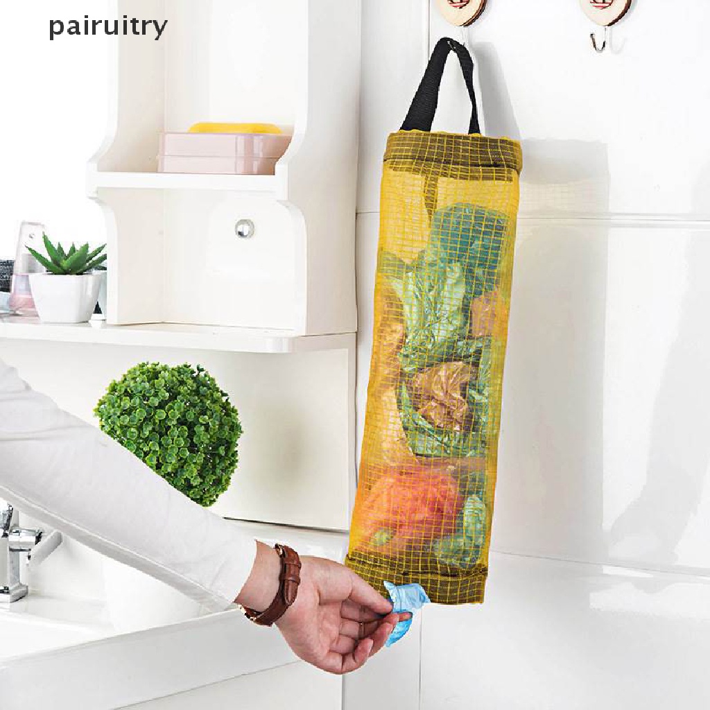 Prt Grocery Bag Tempat Penyimpanan Gantung Dinding Trash Garbage Bag Organizer Sampah Dapur PRT