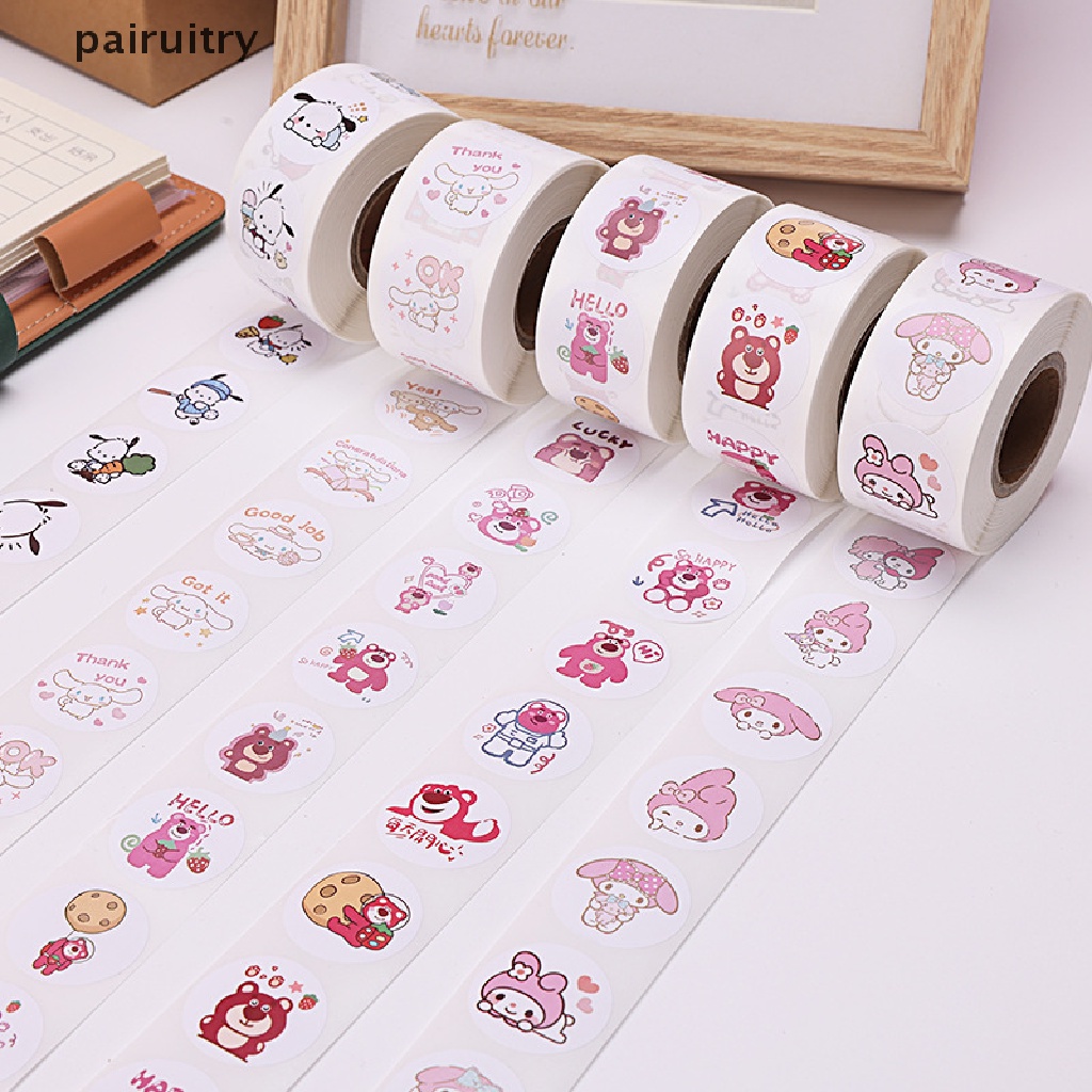 Prt 500stiker/Volume Stiker Kartun Lucu KT Kucing Bintang Pacha Anjing Kulomi Animasi Stiker Hias Kawaii PRT