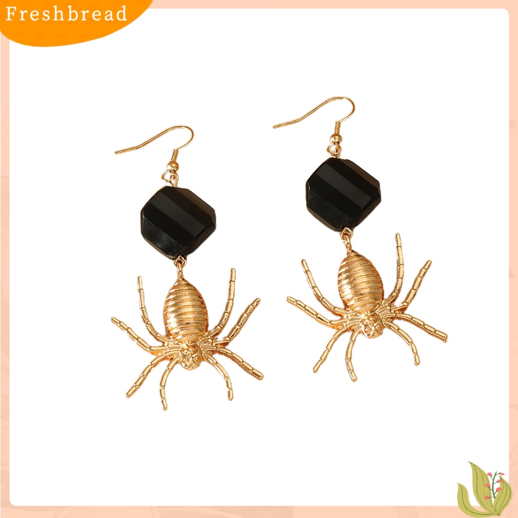 &lt; Freshbread &gt; Wanita Vintage Spider Anting Drop Menjuntai Berlebihan Panjang Hewan Perhiasan Dekorasi