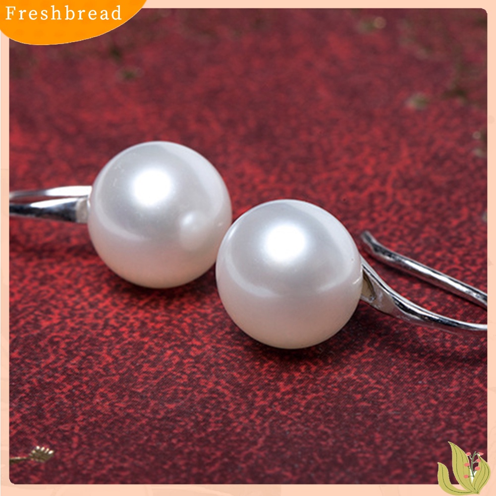 &lt; Freshbread &gt; Fashion Wanita Mutiara Imitasi Mini Ear Hooks Earrings Pesta Pernyataan Perhiasan Hadiah