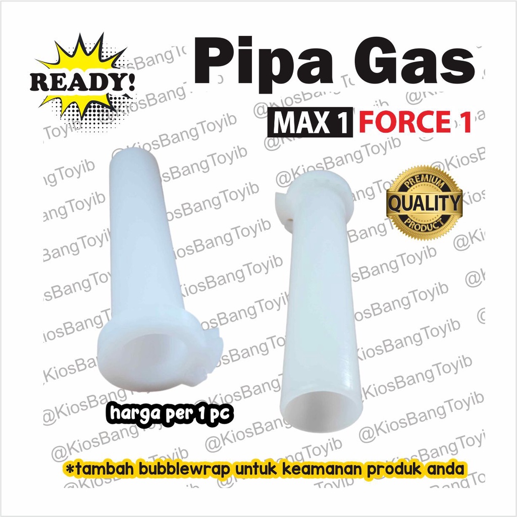 Pipa Gas Only Selongsong Putih Yamaha FORCE1 ZR FIZR F1ZR (MAX1)