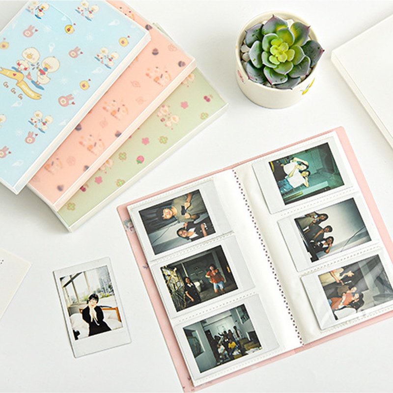 A5 Album Foto Warna Solid Kpop Stationery Polco Storage Polaroid Album Storage Idol Lomo Card Ticket Postcard Sleeve 120slot Kartu