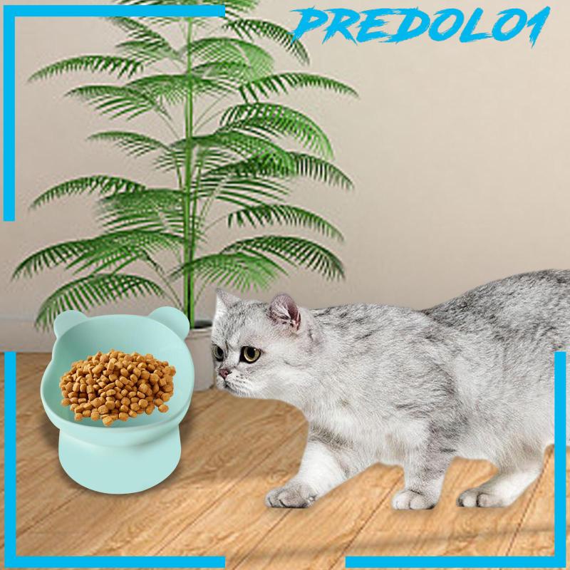 [Predolo1] Mangkuk Kucing Angkat Kucing Indoor Pelindung Leher Ringan Lucu Untuk Kitty