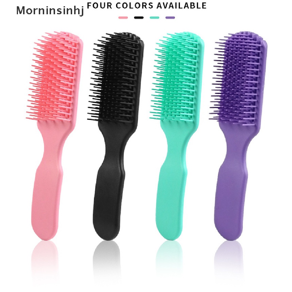 Mornin Sikat Rambut Detangling Brush Pijat Kulit Kepala Sisir Rambut Detangling Brush Untuk Curly id