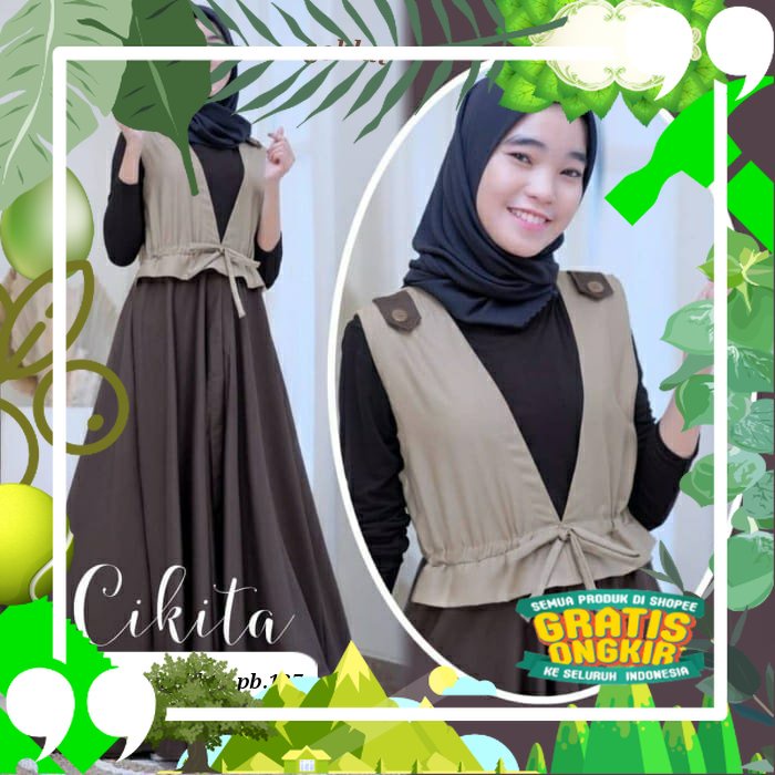 Gamis Anak Remaja Perempuan Terbaru Umur 10th 11th 12th 13th 14 Tahun / CIKITA DRESS / Gamis Anak Ta