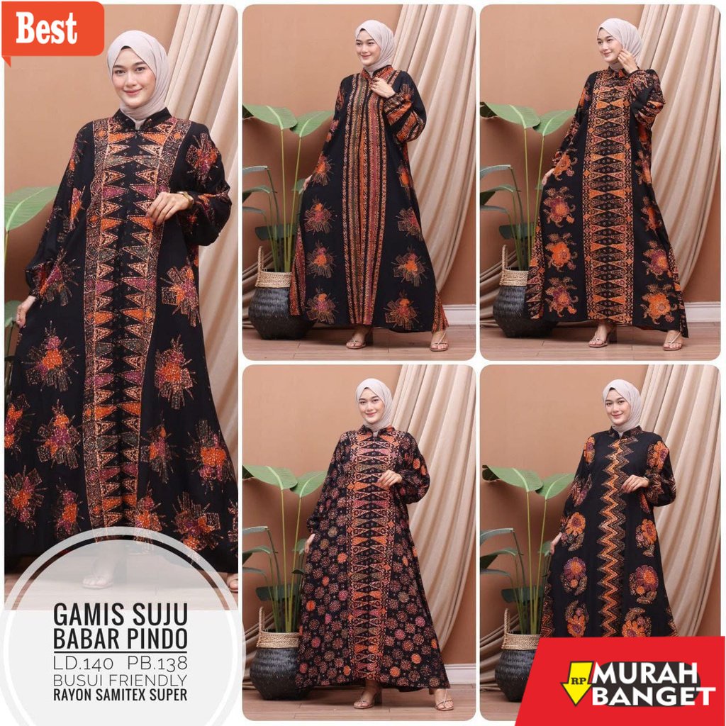 GAMIS SIZE BESAR TERBARU- GAMIS JUMBO LD 140 GAMIS BATIK JUMBO GAMIS BIG SIZE