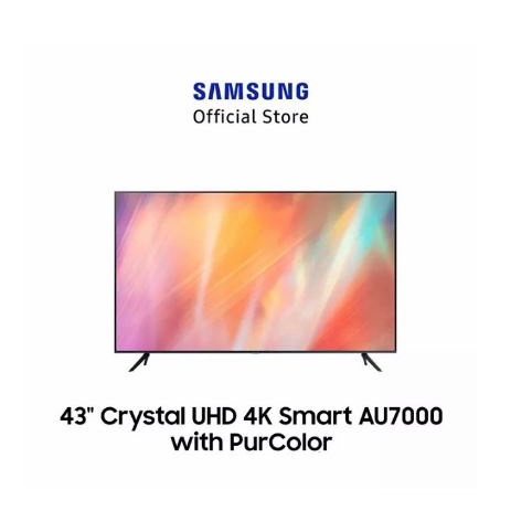 TV Samsung 43AU7000 43 inch Crystal UHD 4K Smart TV Garansi Resmi