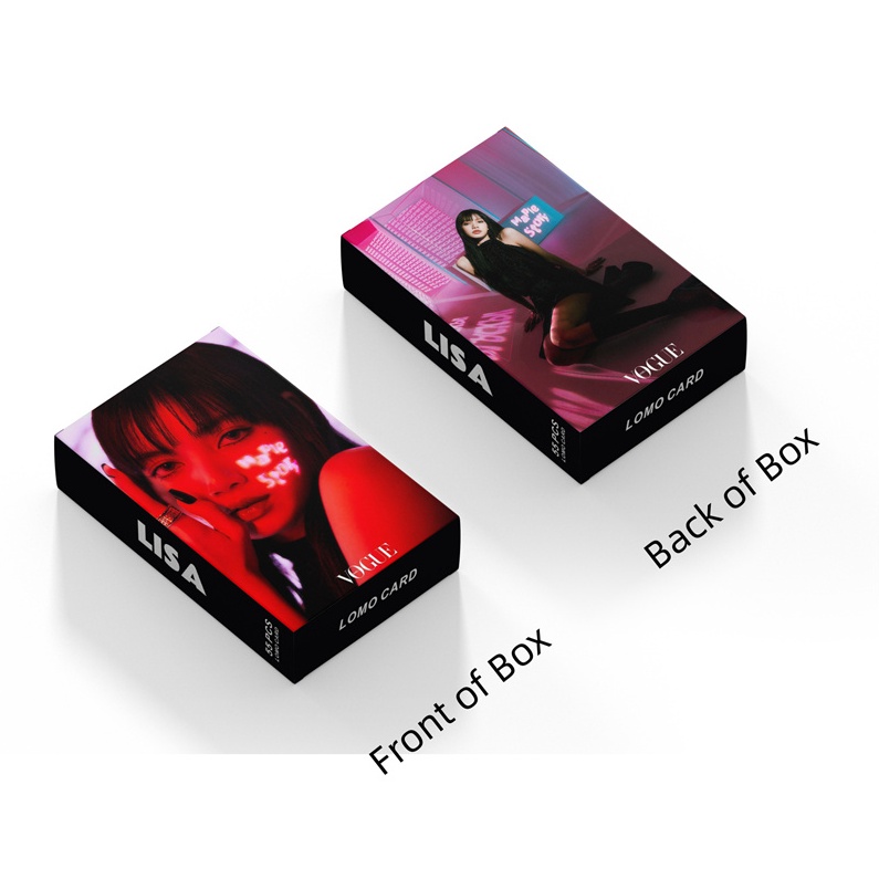 55pcs/set Kpop2023 Blackpink JENNIE ROSE JISOO LISA HD Lomo Card Photocards Koleksi Album Blackpink