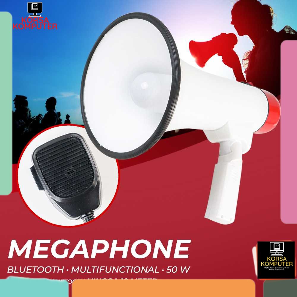 Toa Megaphone Bluetooth TOA Portable Megaphone Multifunctional Shouter 50 W - Saiyin 909