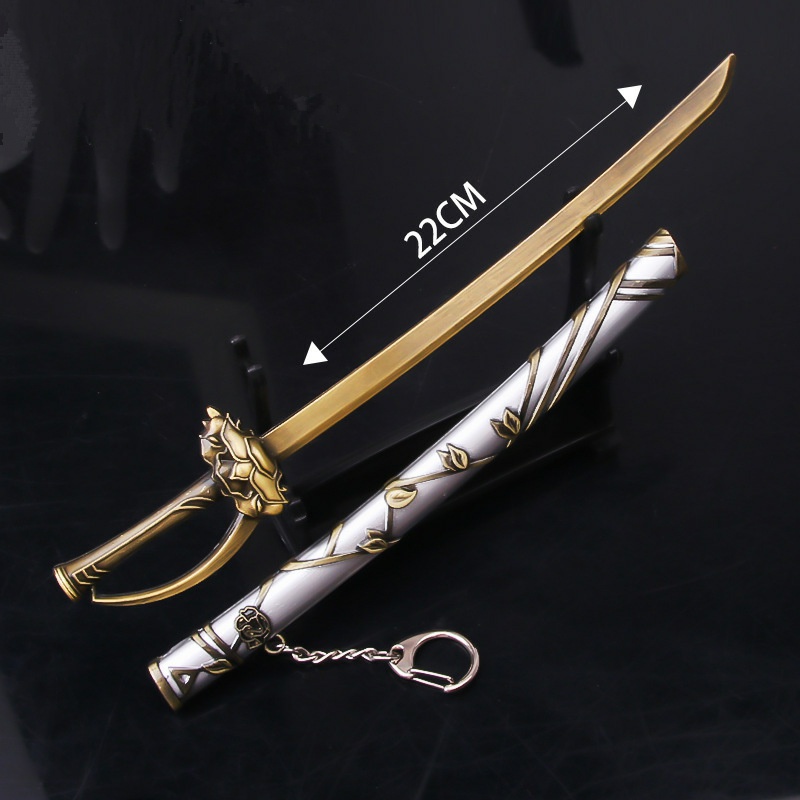 Tumblergrafik Gantungan Kunci & Tas Pedang Anime Super Hero Aotu World Jin - Asli Import - Koleksi