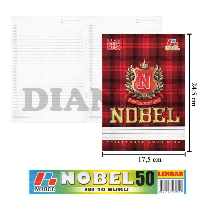 

DNN- Buku Tulis Nobel Campus 50 Lembar - pak