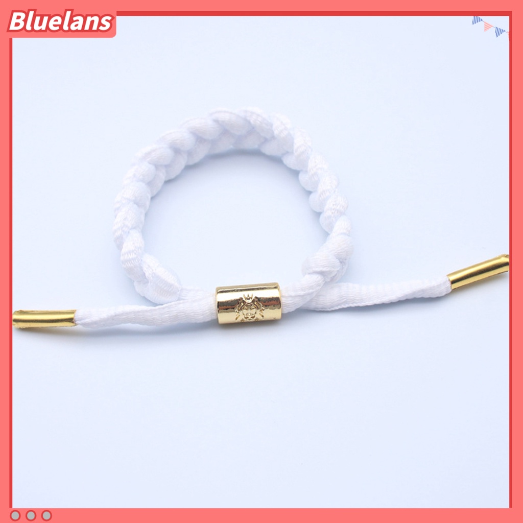 {In Stock} Adjustable Handmade Anyaman Hologram Reflektif Gelang Dikepang Gelang Aksesoris Fashion