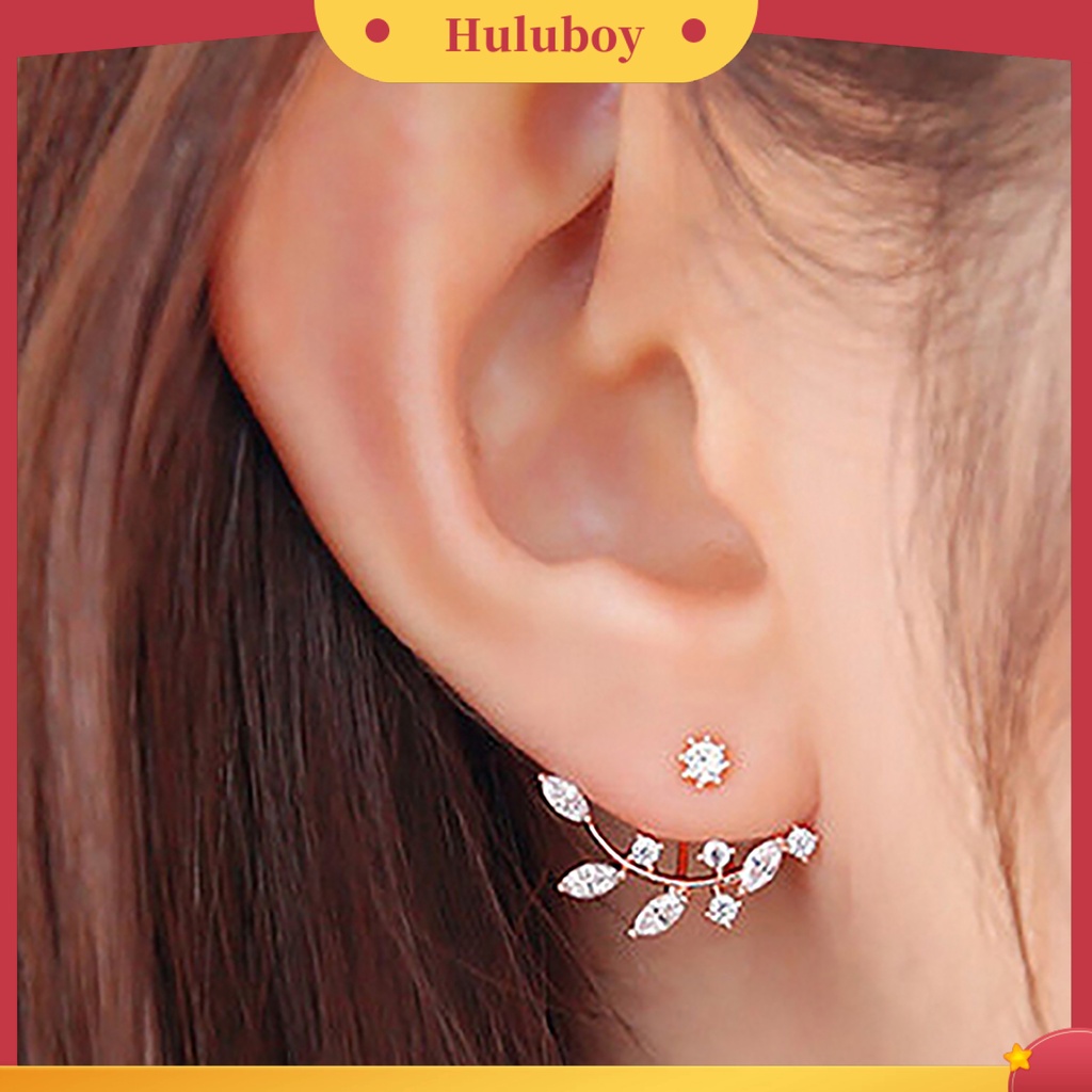 {Ready Stock} 1pasang Anting Wanita Perhiasan Menarik Hadiah Mini Wanita Berlian Imitasi Ear Studs Untuk Pernikahan