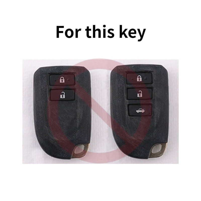 Kasus Kunci ABS Penutup Jarak Jauh Gantungan Untuk Toyota Vios Prado Yaris Previa 2018-2020 Cangkang Pelindung Car Remote Key Case