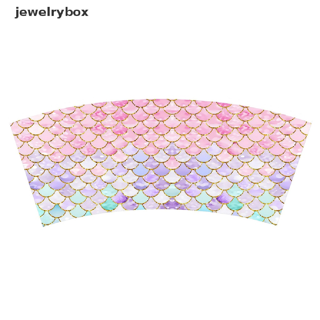 [jewelrybox] Little Mermaid Party Set Peralatan Makan Sekali Pakai Kertas Piring Cangkir Untuk Gadis Anak Mermaid Perlengkapan Dekorasi Ulang Tahun Bawah Laut Butik