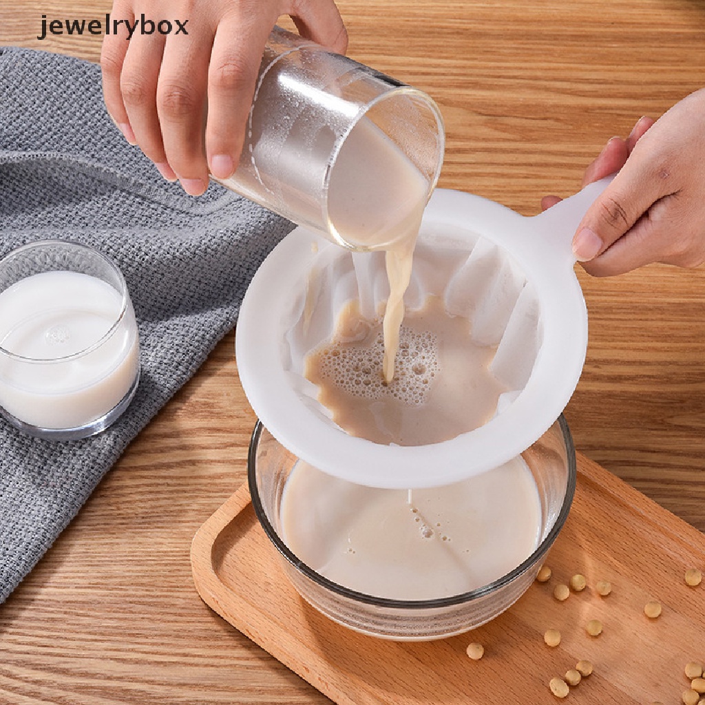 [jewelrybox] Reusable Nylon Ultra Fine Filter Mesh Strainer Sendok Saringan Susu Kedelai Jus Kopi Penyaring Makanan Dapur Colander Boutique