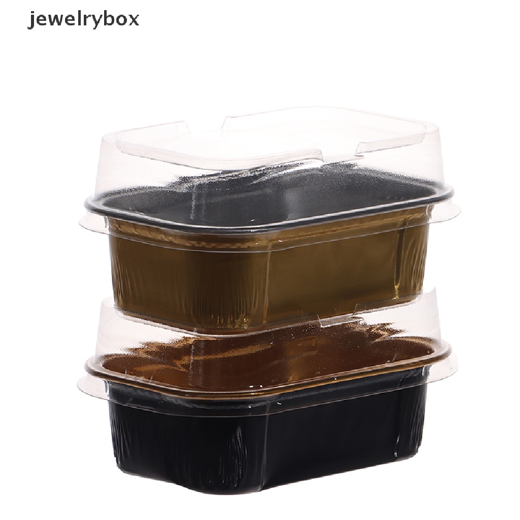[jewelrybox] 10pcs 168ML Persegi Panjang Tahan Panas Aluminium Foil Kotak Panggang Butik