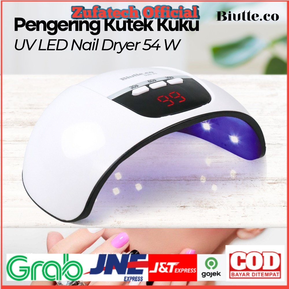 Pengering Kutek Kuku UV LED Nail Dryer 54W - SUN-X5 - White - 7RHR2MWH