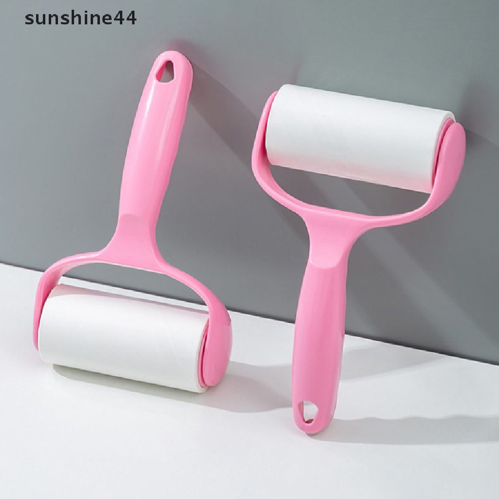 Sunshine Lint Rollers Pet Hair Remover Lint Remover Debu Roller Pakaian Karpet Lengket 10 cm Roll Brush Kit ID