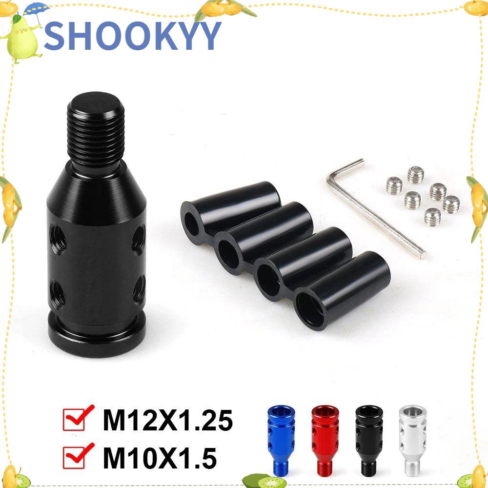 Chookyy Shift Knob Adapter 4warna Gear Manual Mobil Untuk Konverter Tuas Gigi M10x1.5/M12x1.25