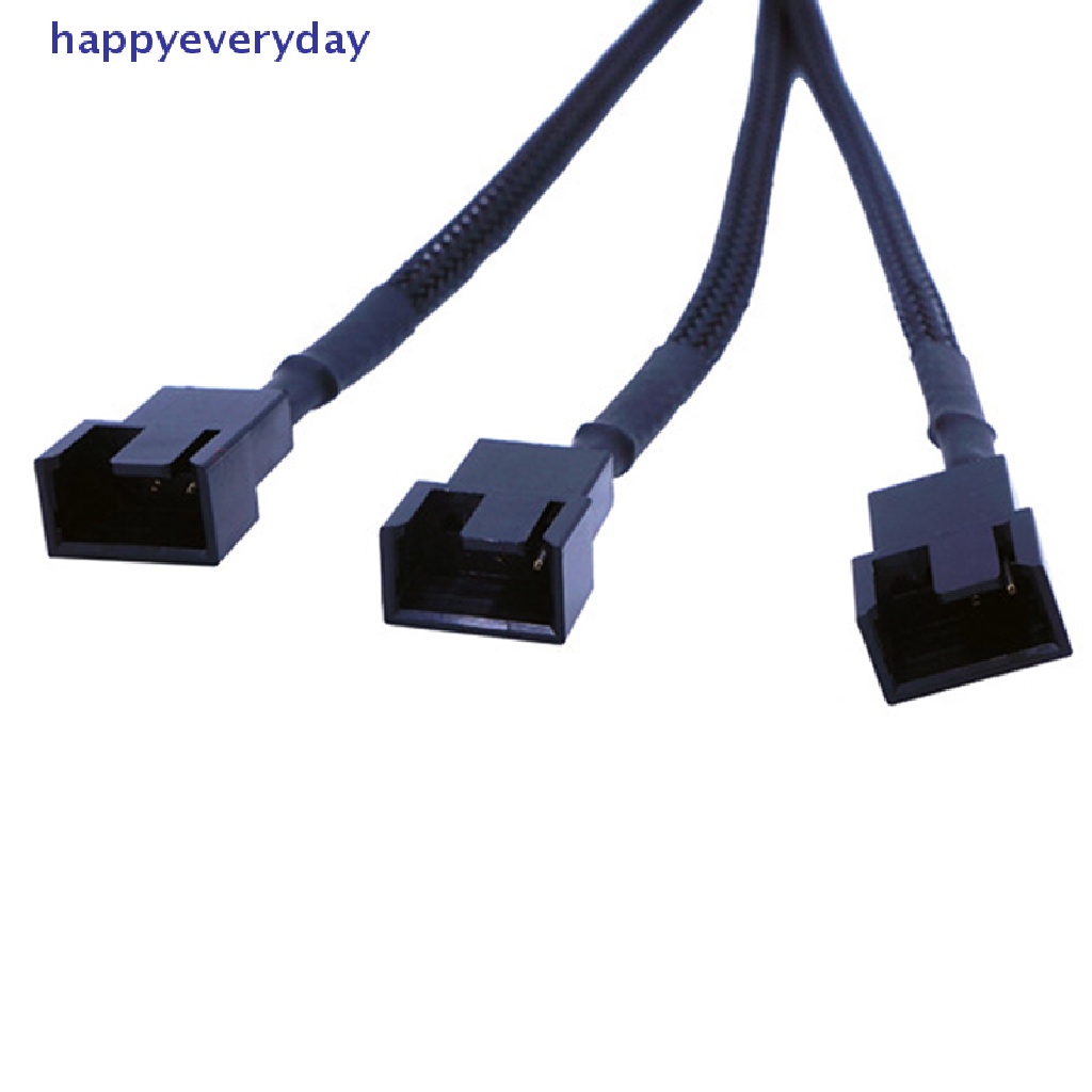 [happy] Molex Tembaga Ke 3arah 3Pin/4Pin Kabel Adaptor Power Fan Splitter Komputer 12V [ID]