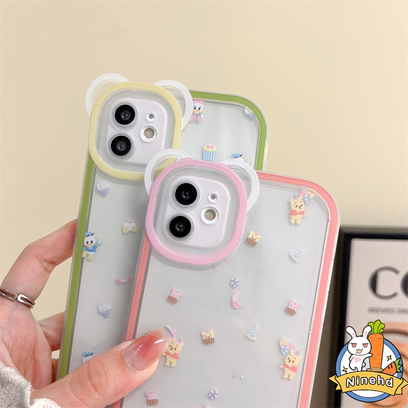 IPHONE Casing Kompatibel Untuk Iphone14 13 12 11 Pro Max X Xr Xs Max SE 8 7 6 6s Plus Ins Warna Solid Bening Casing Ponsel Transparan Pasangan Tahan Gores Shockproof Lembut Cover Pelindung