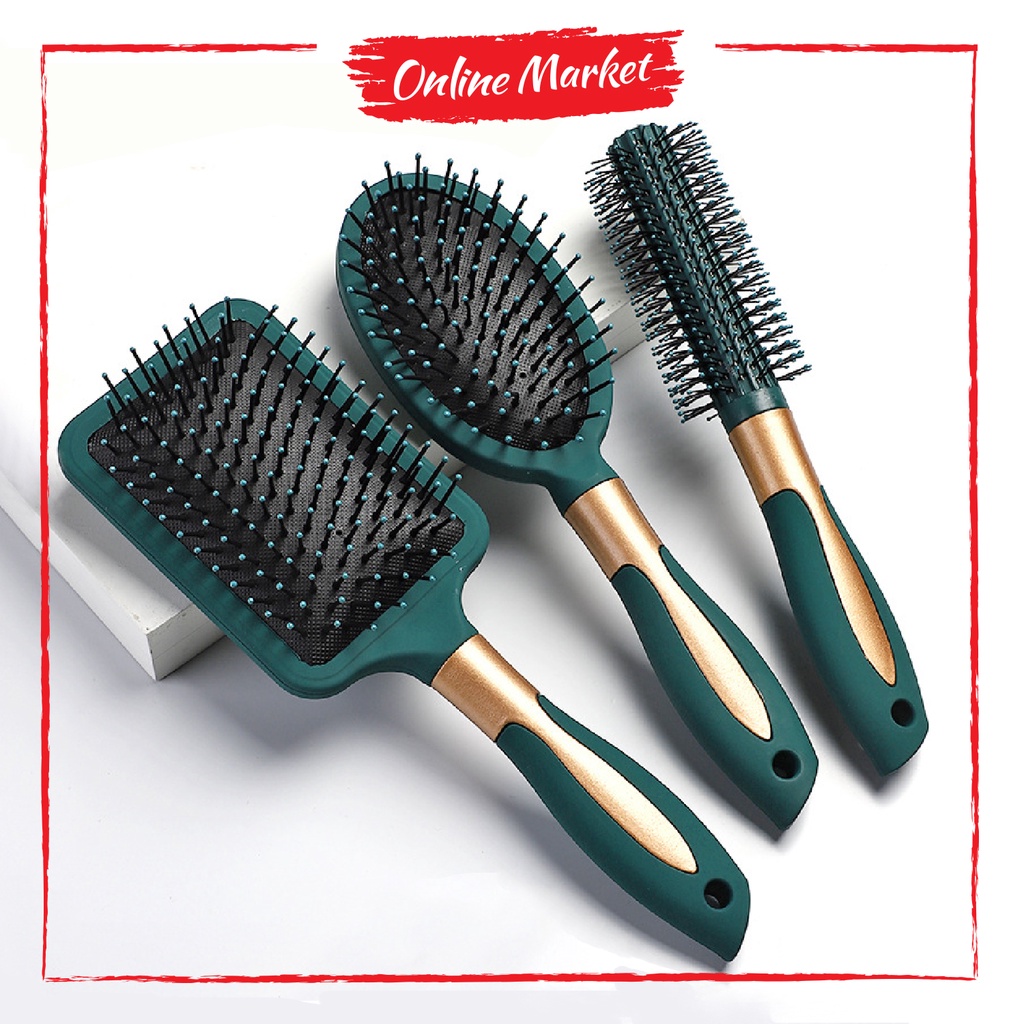 Sisir Rambut Anti Kusut - Sisir Pijat / Massage Kesehatan Premium Quality Impor