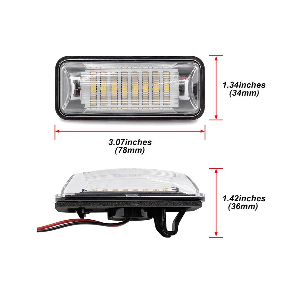 2pcs Untuk Subaru Forester BRZ Impreza WRX Legacy XV Crosstrek Untuk Toyota GT-86 Untuk Scion FR-S Lampu Plat Nomor LED