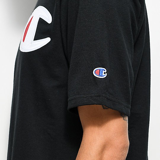 Champion Reverse Weave Felt Logo Tee