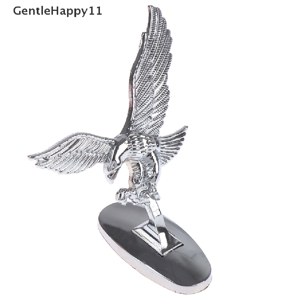 Gentlehappy Penutup Depan Mobil Chrome Kap Ornamen Lencana 3D Emblem Angel Eagle Untuk Auto Car id